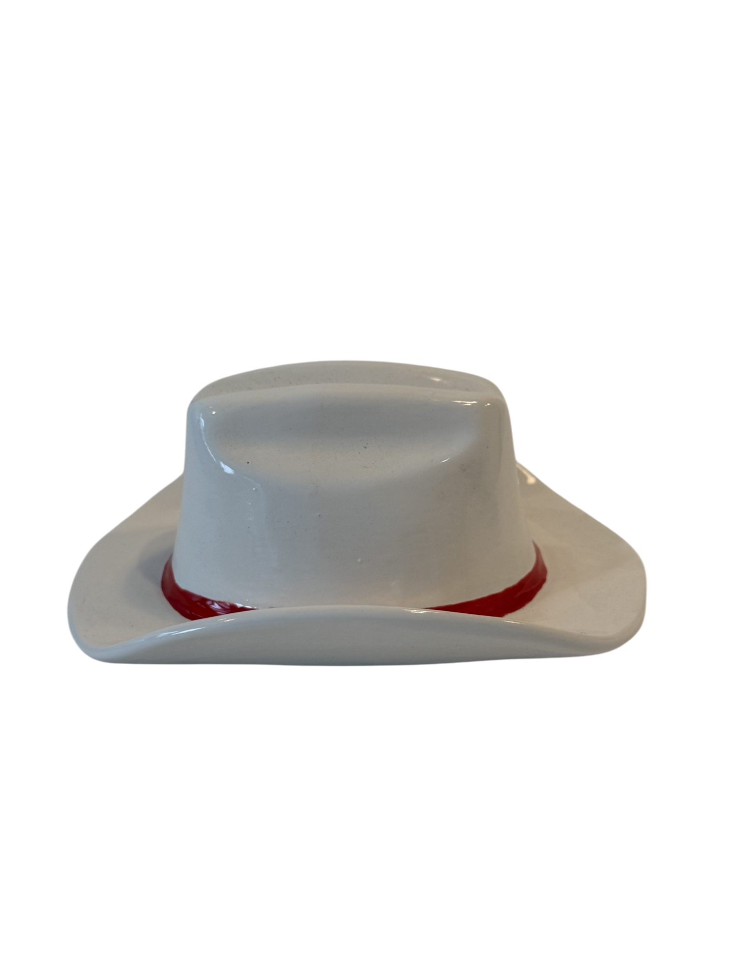 Vintage Cowboy Hat Ashtray - White