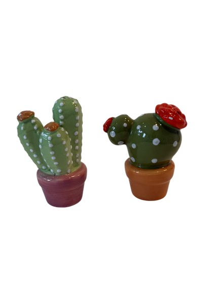 Vintage Salt & Pepper Shaker - Green