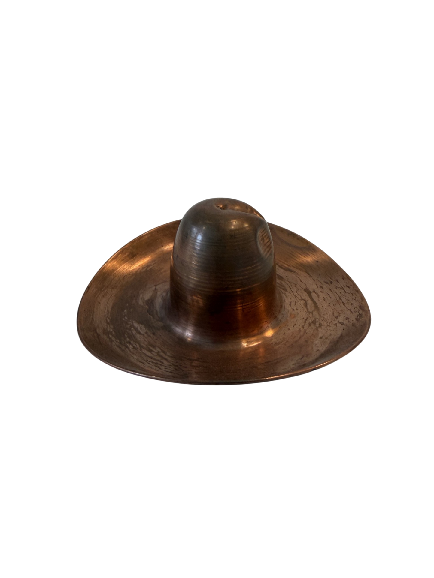 Vintage Cowboy Hat Ashtray - Copper