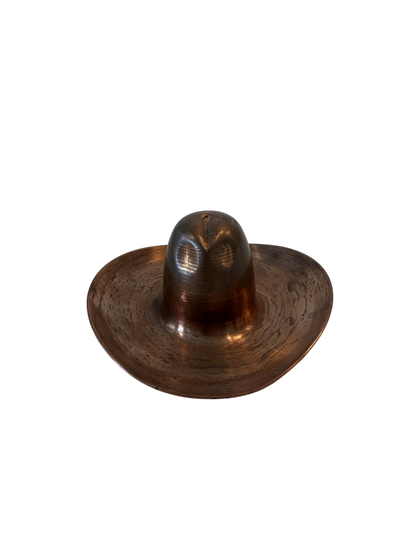 Vintage Cowboy Hat Ashtray - Copper