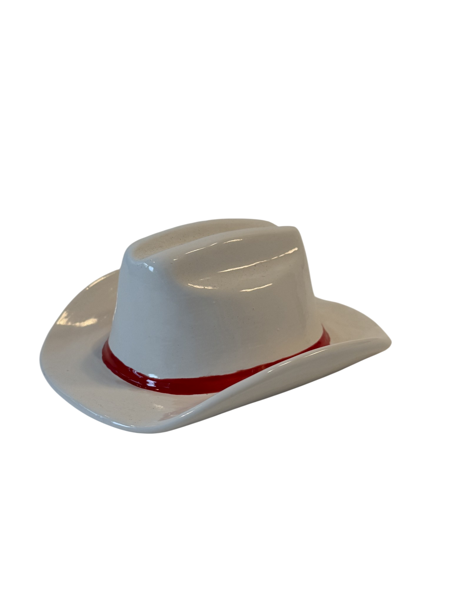 Vintage Cowboy Hat Ashtray - White