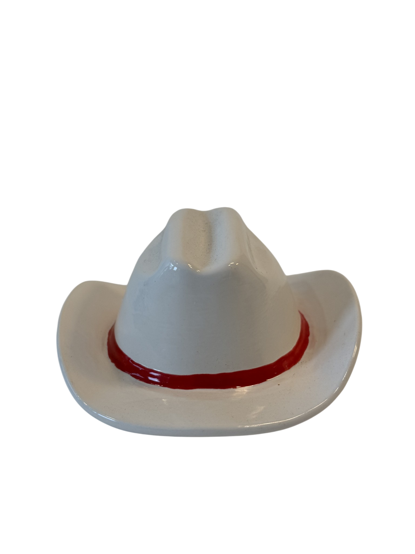 Vintage Cowboy Hat Ashtray - White