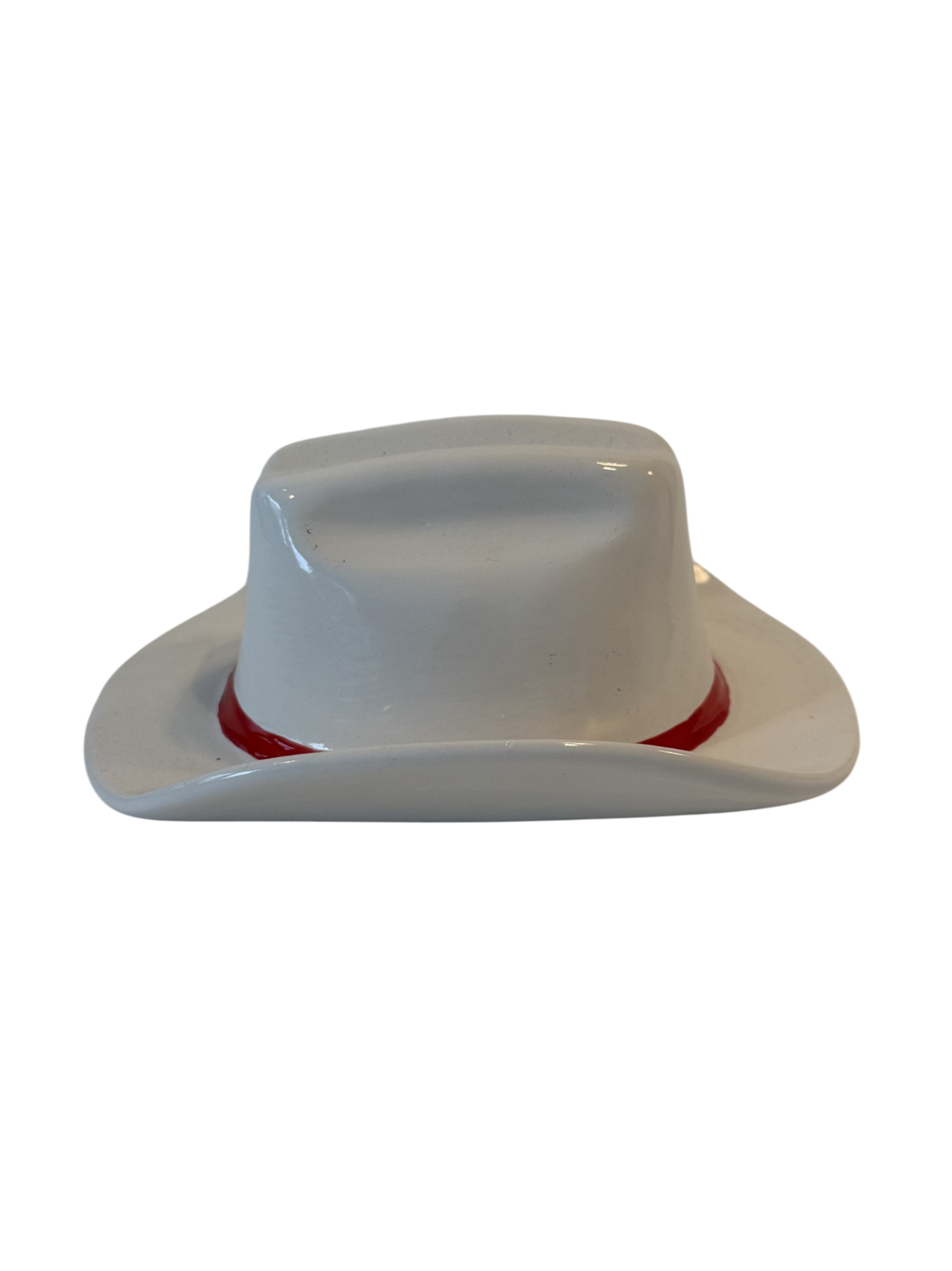 Vintage Cowboy Hat Ashtray - White