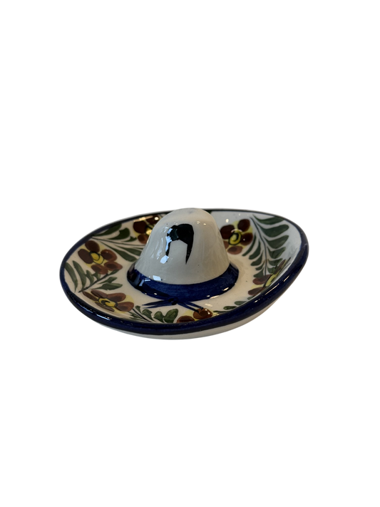 Vintage Cowboy Hat Ashtray - Floral