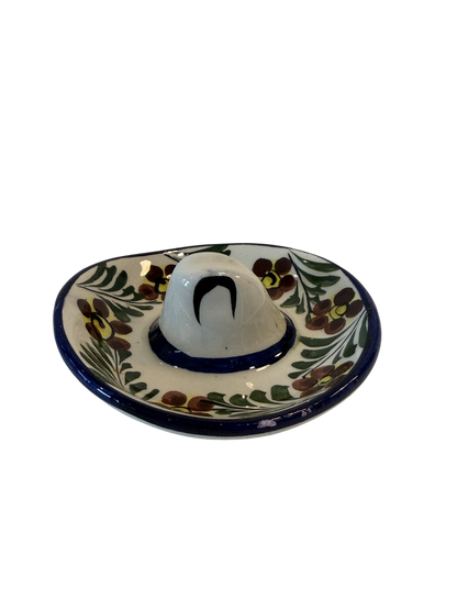 Vintage Cowboy Hat Ashtray - Floral