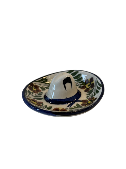 Vintage Cowboy Hat Ashtray - Floral