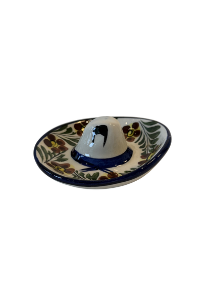 Vintage Cowboy Hat Ashtray - Floral