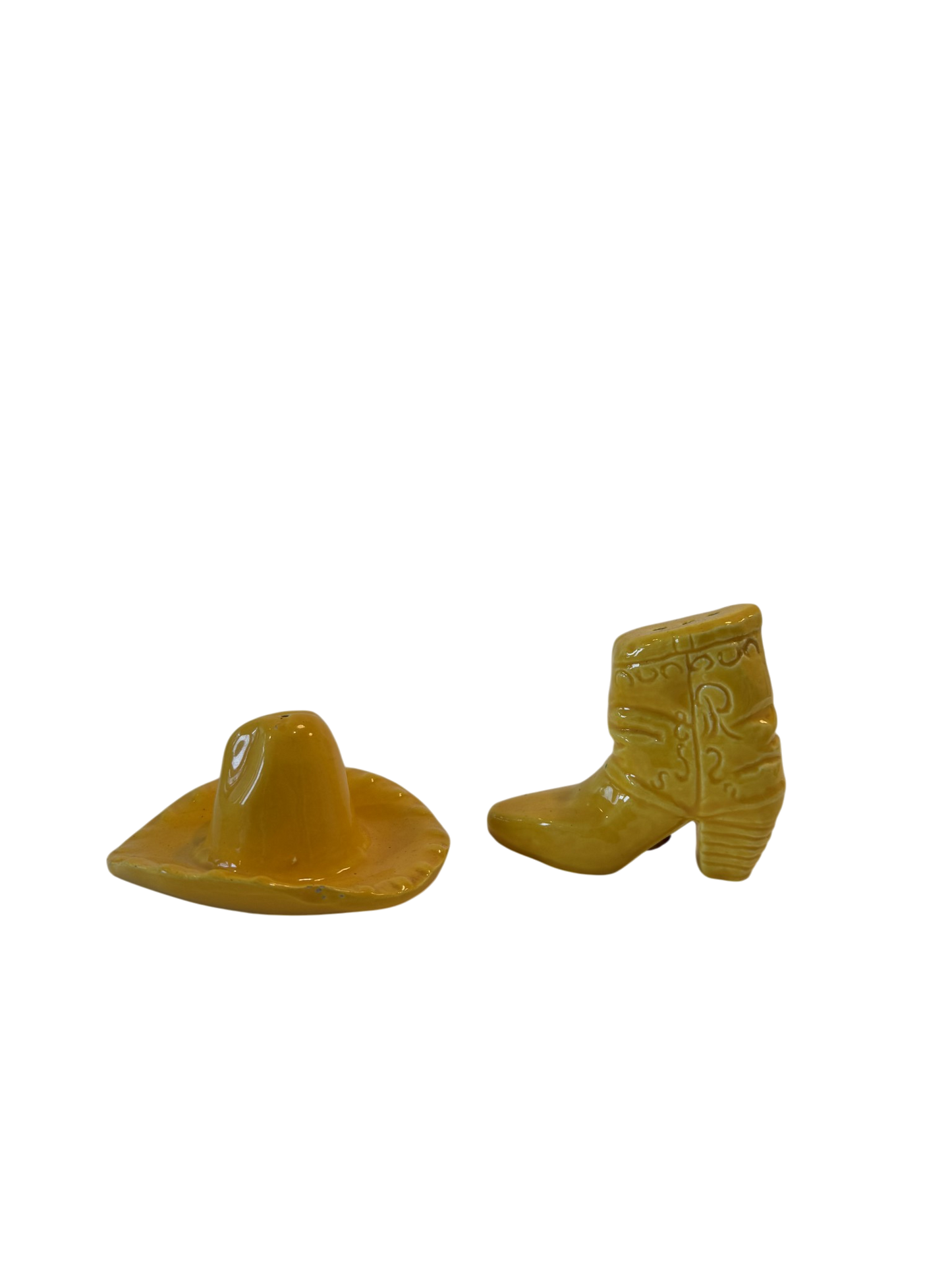Vintage Salt & Pepper Shaker - Yellow