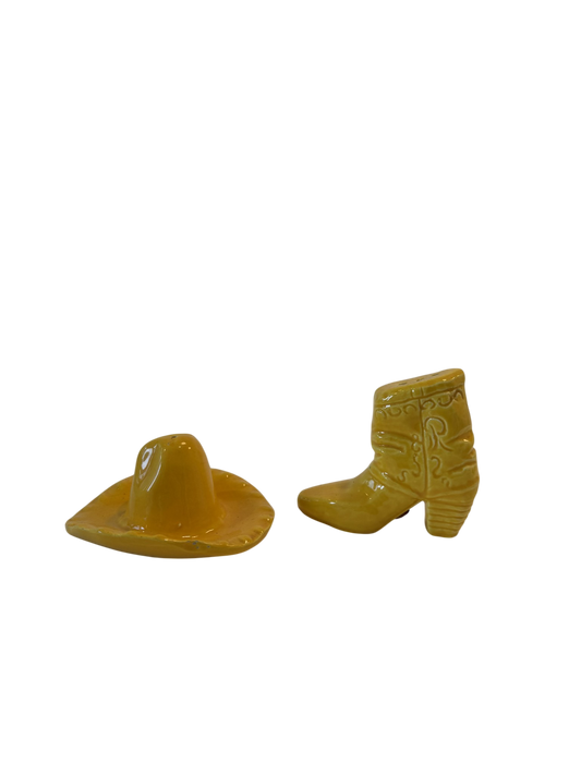 Vintage Salt & Pepper Shaker - Yellow